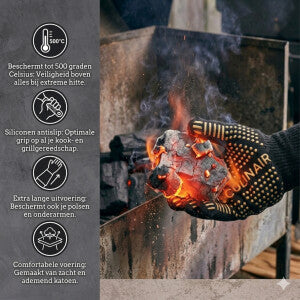 Culi-N-Air BBQ Set - Marinade Injectiespuit Set - Digitale Thermometer - Premium BBQ Handschoenen