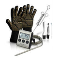 Culi-N-Air BBQ Set - Marinade Injectiespuit Set - Digitale Thermometer - Premium BBQ Handschoenen